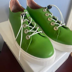 Mjus Sneakers New in Box Size 40 Lace up Style Green